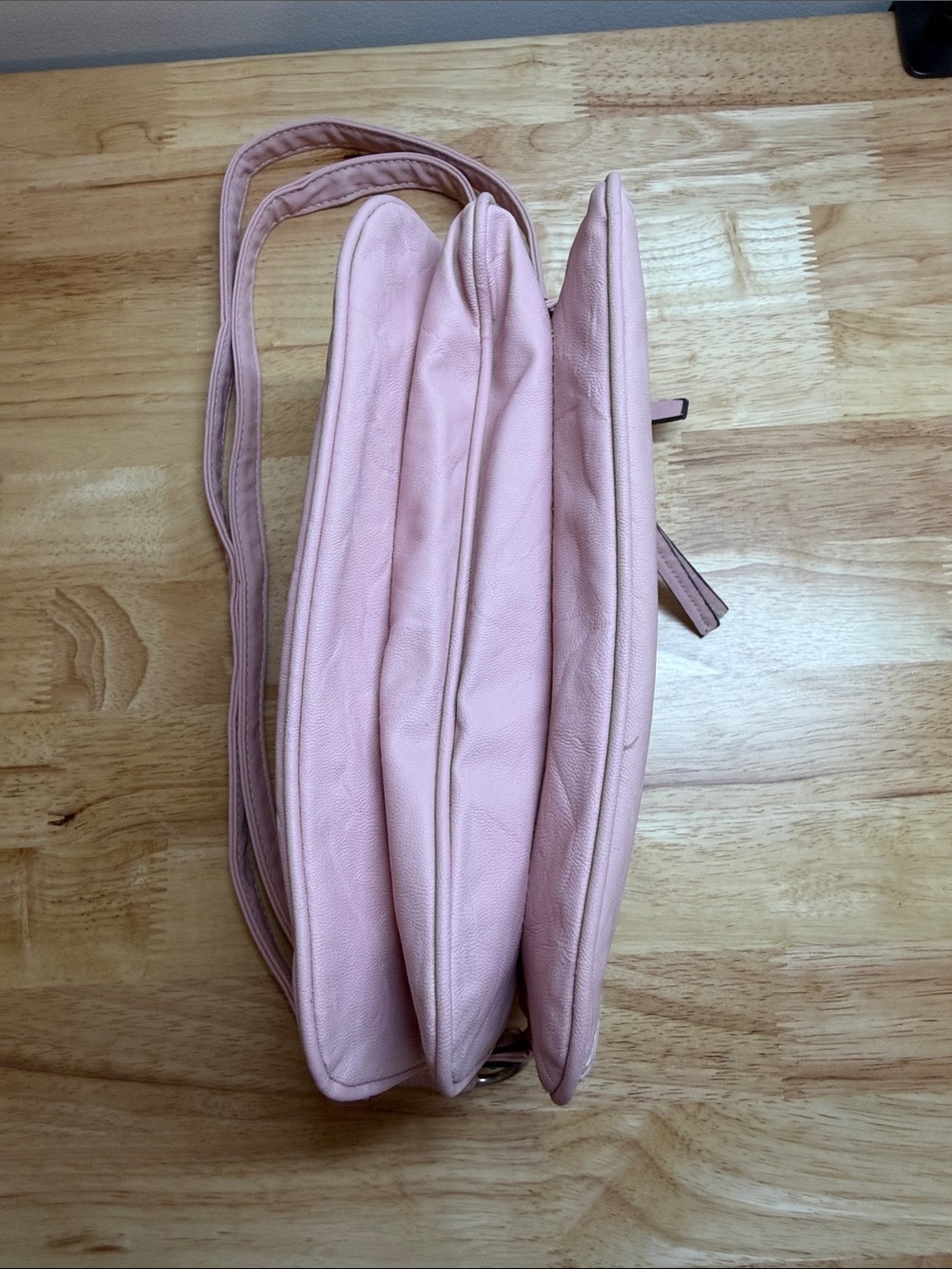 Rosetti Light Pink Crossbody Bag with Front Zip Pocket - Picture 3 of 10